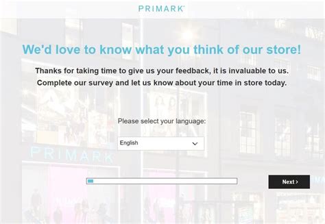 primark customer survey.